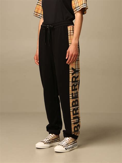 burberry logo joggers|burberry pants men's.